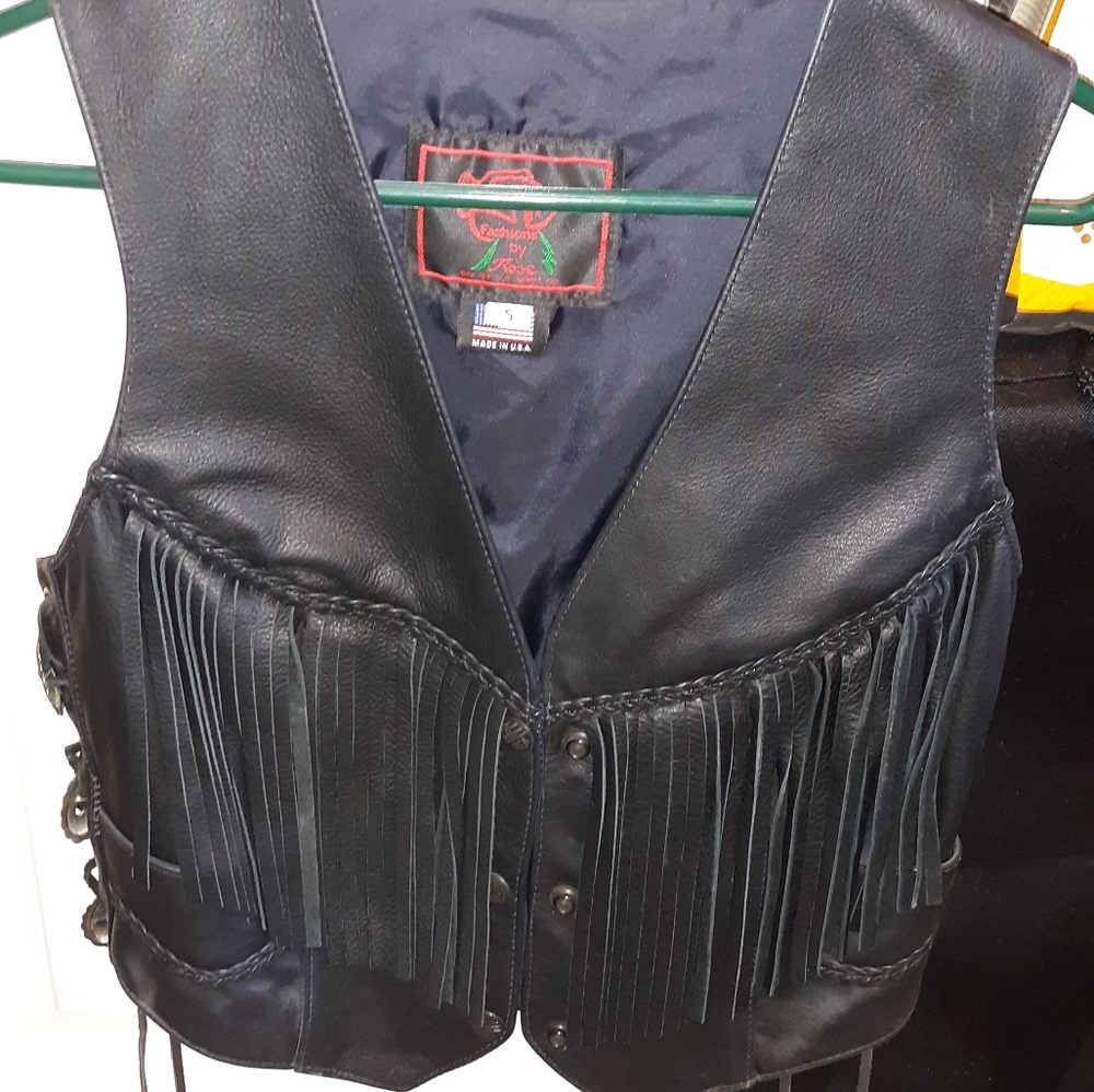 Women's Leather Vest